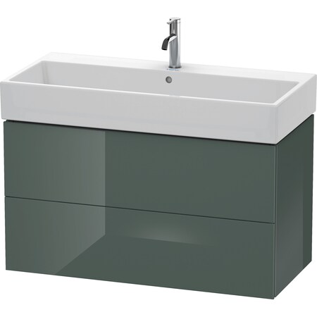 Duravit L-Cube Two Drawer Wall-Mount Vanity Unit White LC627701818